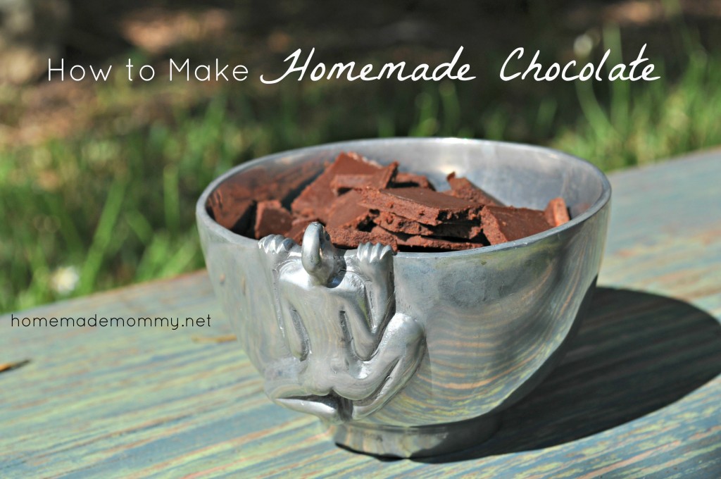 How to Make Homemade Chocolate via Homemade Mommy