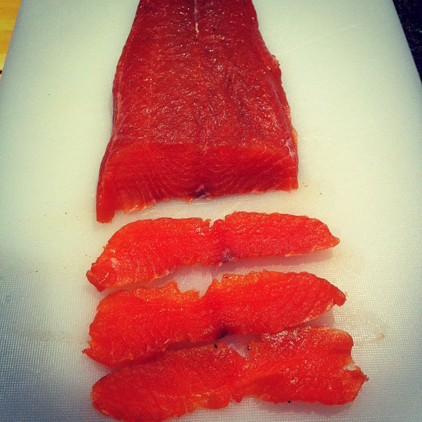 Gravlax – cured wild salmon