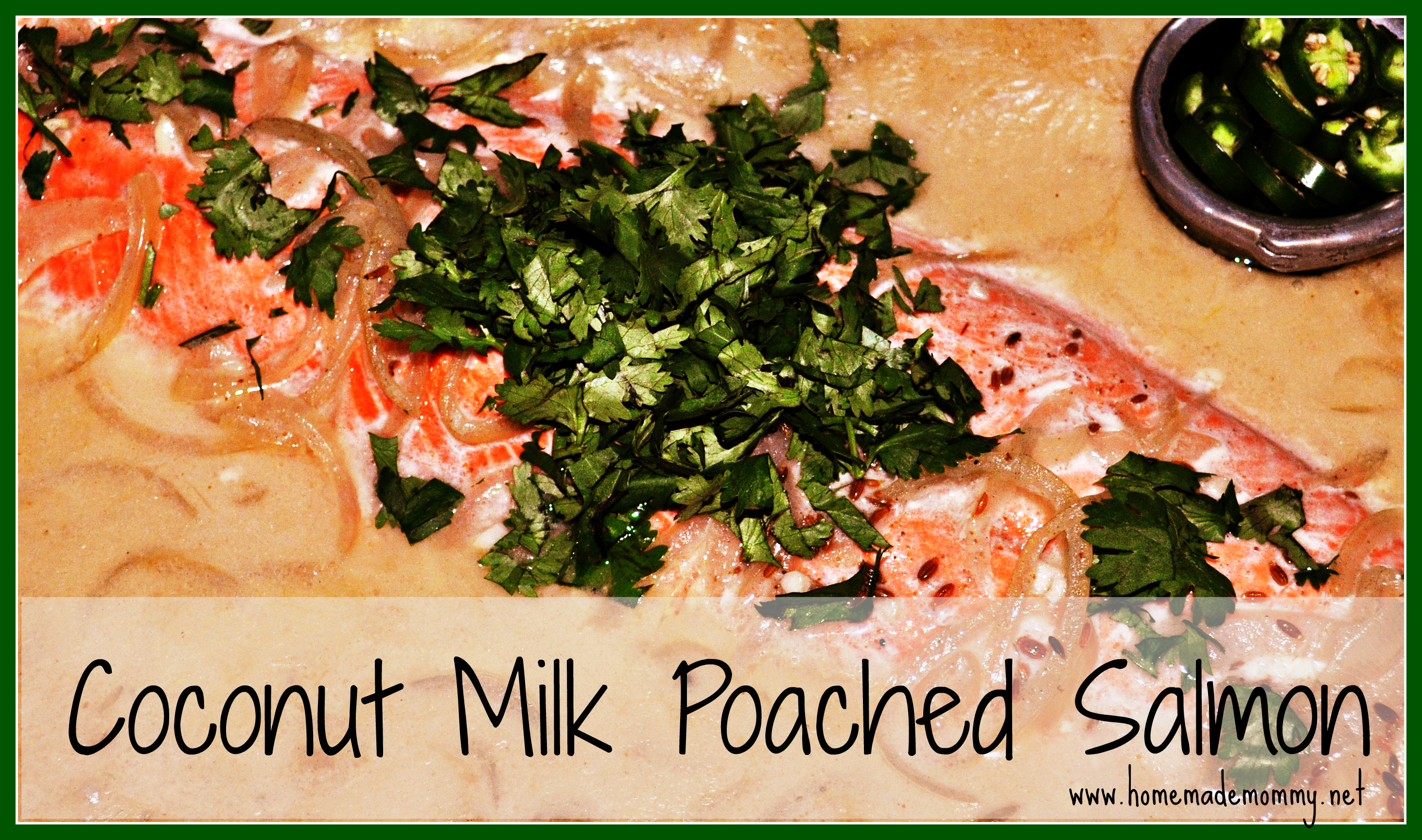 Coconut Milk Poached Salmon