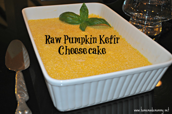 Raw Pumpkin Kefir Cheesecake