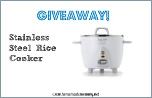 Stainless Steel Rice Cooker Giveaway! from Homemade Mommy