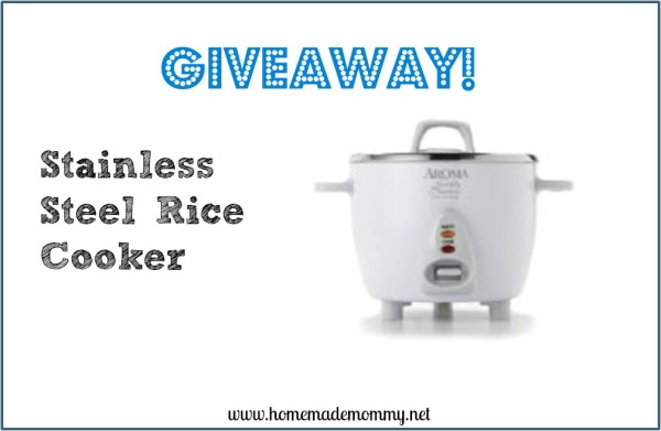 Weekly Giveaway 3 Stainless Steel Rice Cooker + Nourishing Rice Recipe!