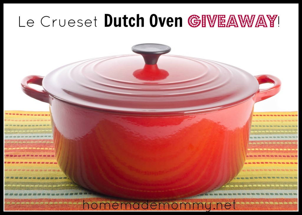 Le Crueset Dutch Oven Giveaway via Homemade Mommy