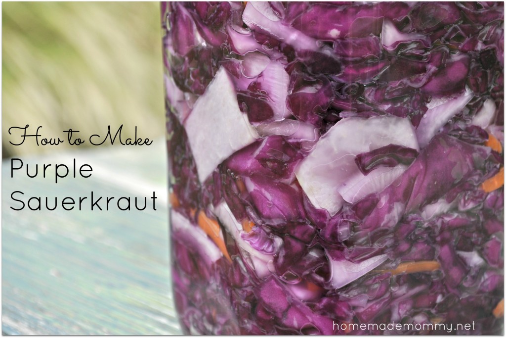 How to Make Purple Sauerkraut via Homemade Mommy