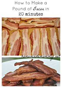 How to Make a Pound of Bacon in 20 minutes