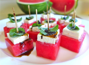 watermelon feta bites