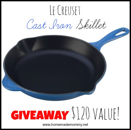 September Giveaway: Le Creuset Cast Iron Skillet ($120 value)!