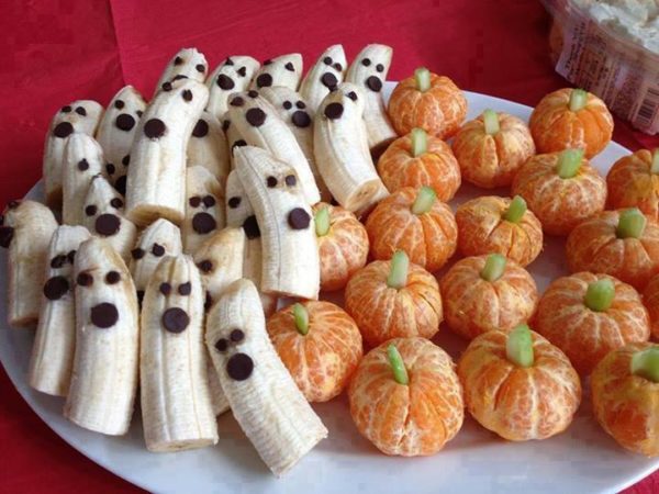 ghost pumpkin treats for Halloween