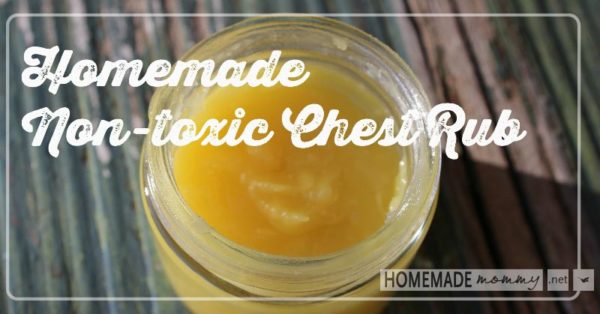 Homemade Non-toxic Chest Rub | www.homemademommy.net