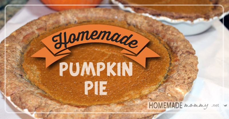 Homemade Pumpkin Pie