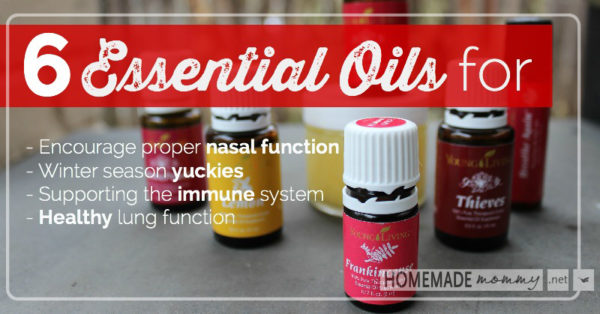 6 Essential Oils for Winter Yuckies | www.homemademommy.net