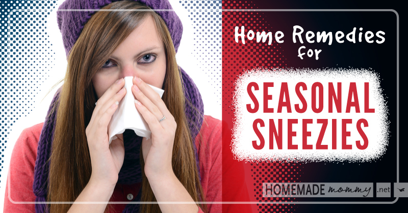 Home Remedies for Seasonal Sneezies | www.homemademommy.net