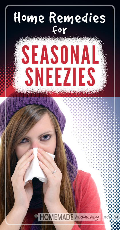 Home Remedies for Seasonal Sneezies | www.homemademommy.net