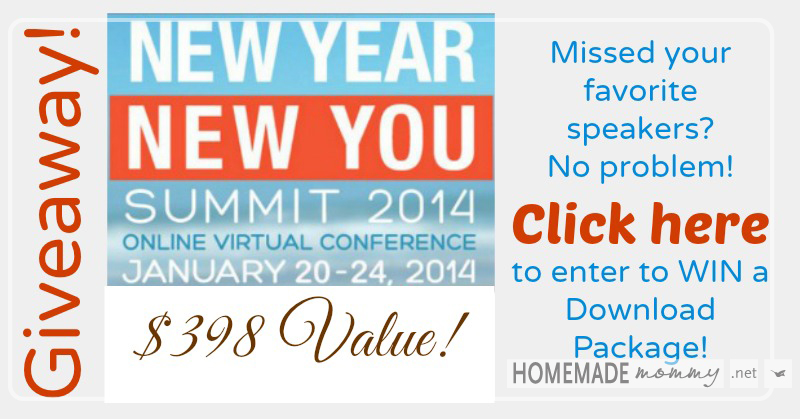 Giveaway New Year New You Summit Download Package $398 Value! | www.homemademommy.net