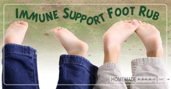 Immune Support Foot Rub | www.homemademommy.net