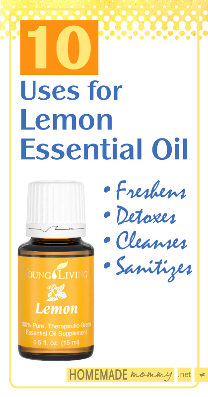 10 Uses for Lemon Essential Oil | www.homemademommy.net