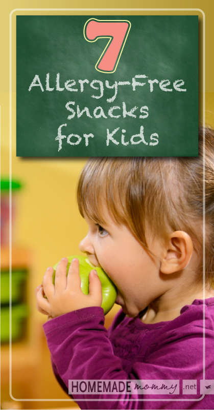 7 Allergy Free Snacks for Kids | www.homemademommy.net