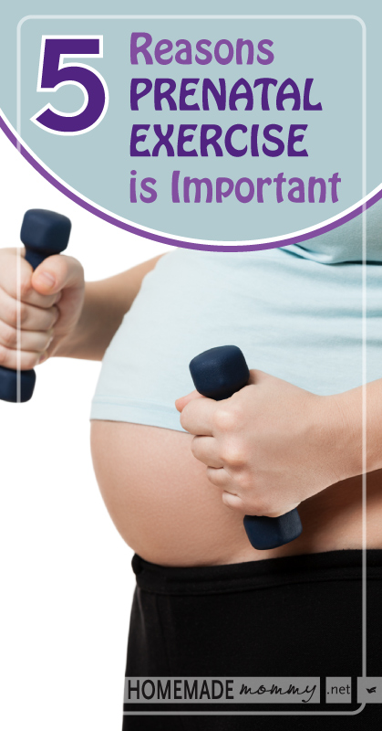 5 Reasons Prenatal Exercise is Important | www.homemademommy.net