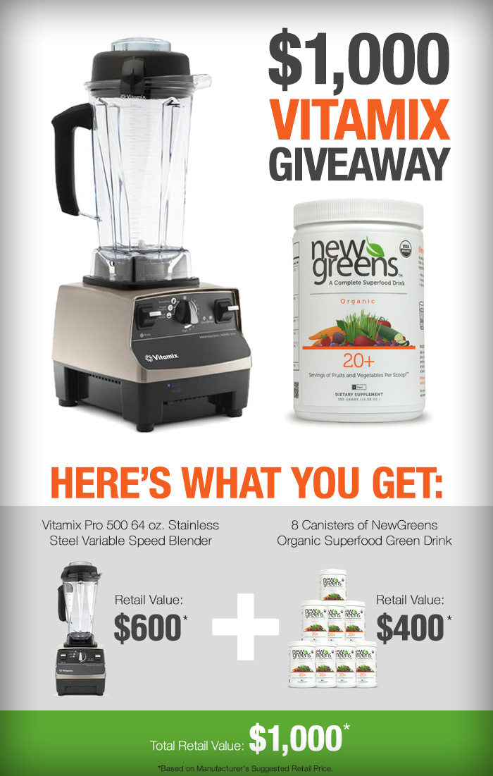 Vitamix and NewGreens Giveaway | www.homemademommy.net