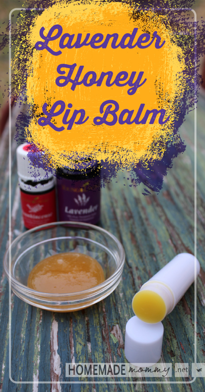 Homemade Lavender Honey Lip Balm | www.homemademommy.net