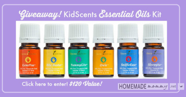 Giveaway! Win a FREE brand NEW KidScents essential oils kit! | www.homemademommy.net