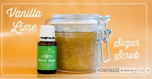 Melt Your Stress Away Vanilla Lime Sugar Scrub | www.homemademommy.net