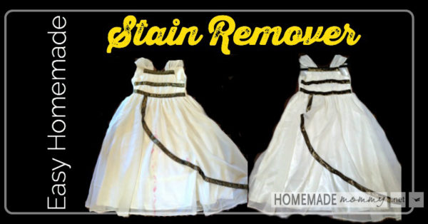 Easy 'Homemade' Stain Remover | www.homemademommy.net