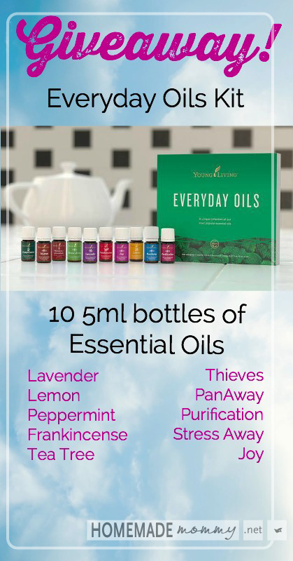 GIVEAWAY! Everyday Oils Kit! | www.homemademommy.net