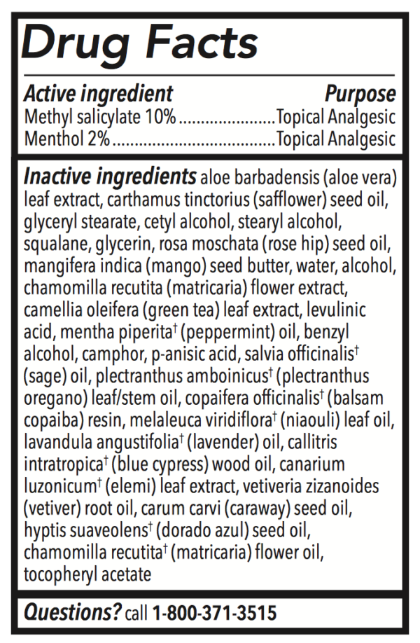 Non-toxic Pain Cream Ingredients